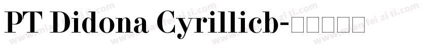 PT Didona Cyrillicb字体转换